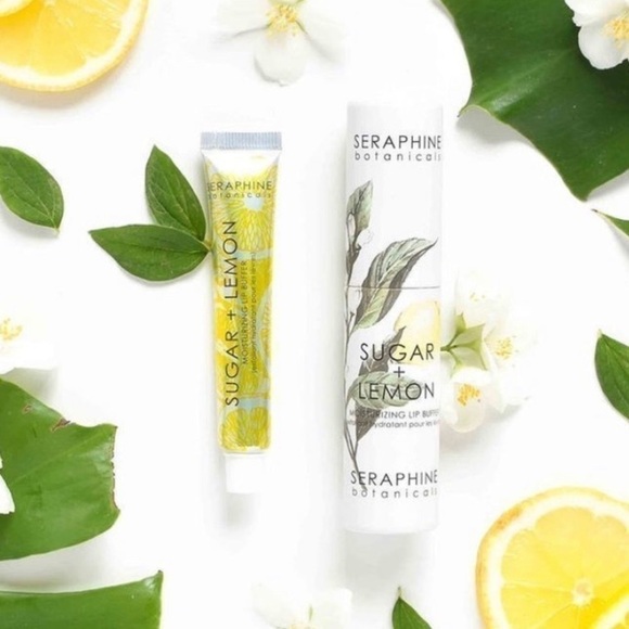 Seraphine Botanicals Sugar + Lemon Moisturizing Lip Buffer Scrub | NEW - Picture 3 of 10
